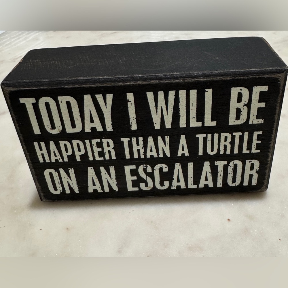 Turtle Wood Decor Sign